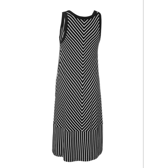 CAbi ATC Wink Dress #5946 Black and White Size L NWOT - Picture 3 of 13